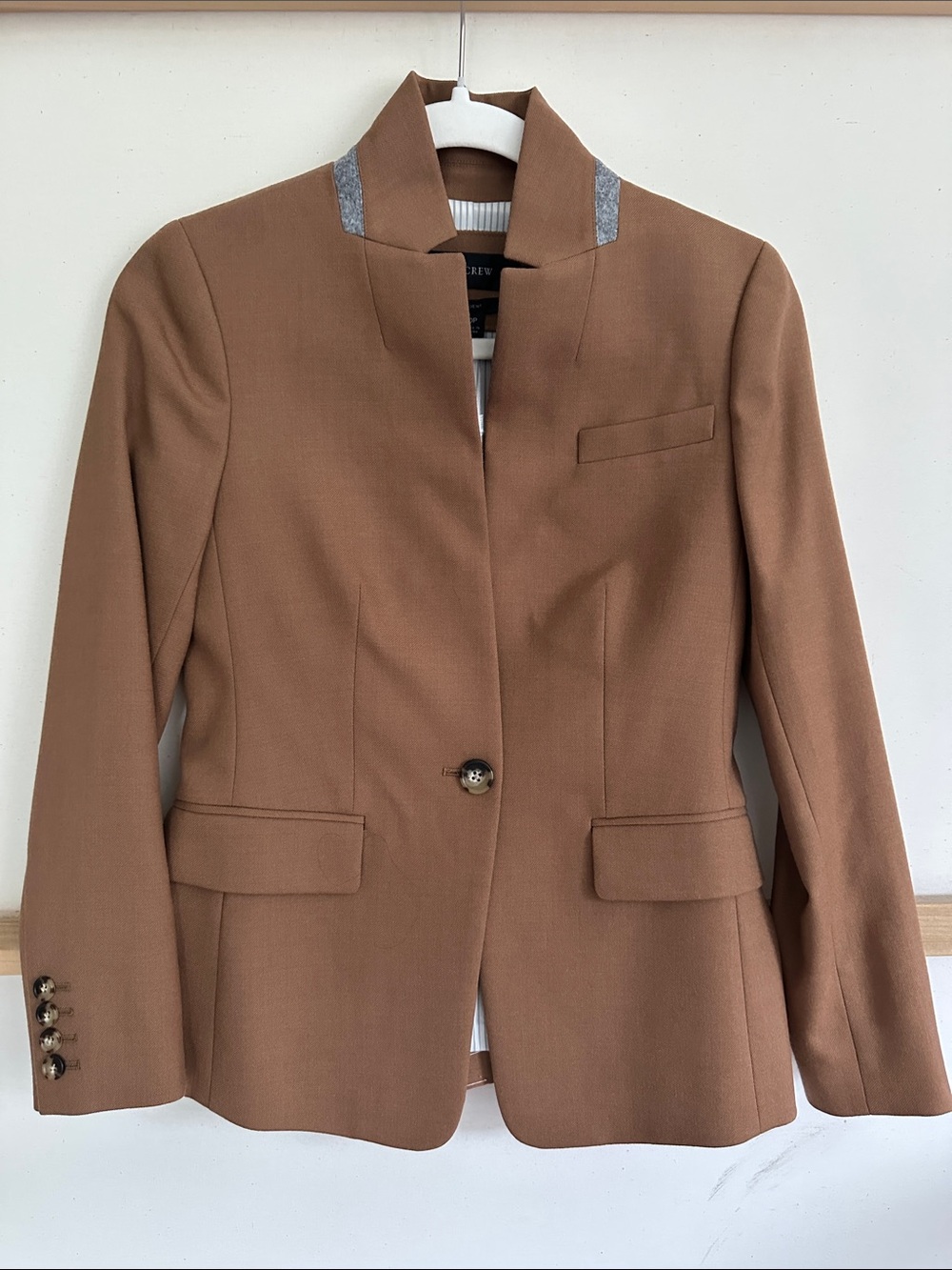 J. Crew Wool Camel Regent Blazer